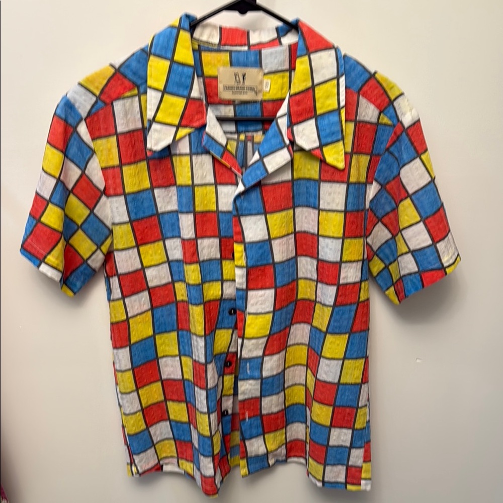 Fashion Brand Company checkered button up XS